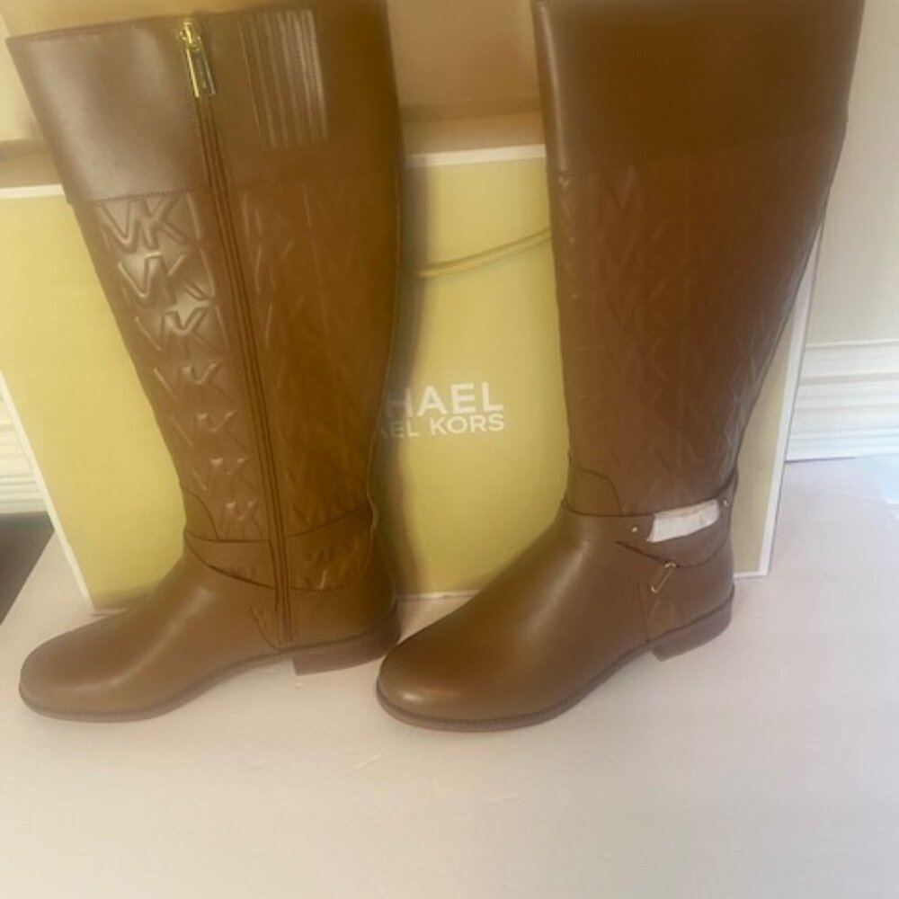 Michael Kors Kincaid Embossed Riding Boot size 10 M - Picture 5 of 11